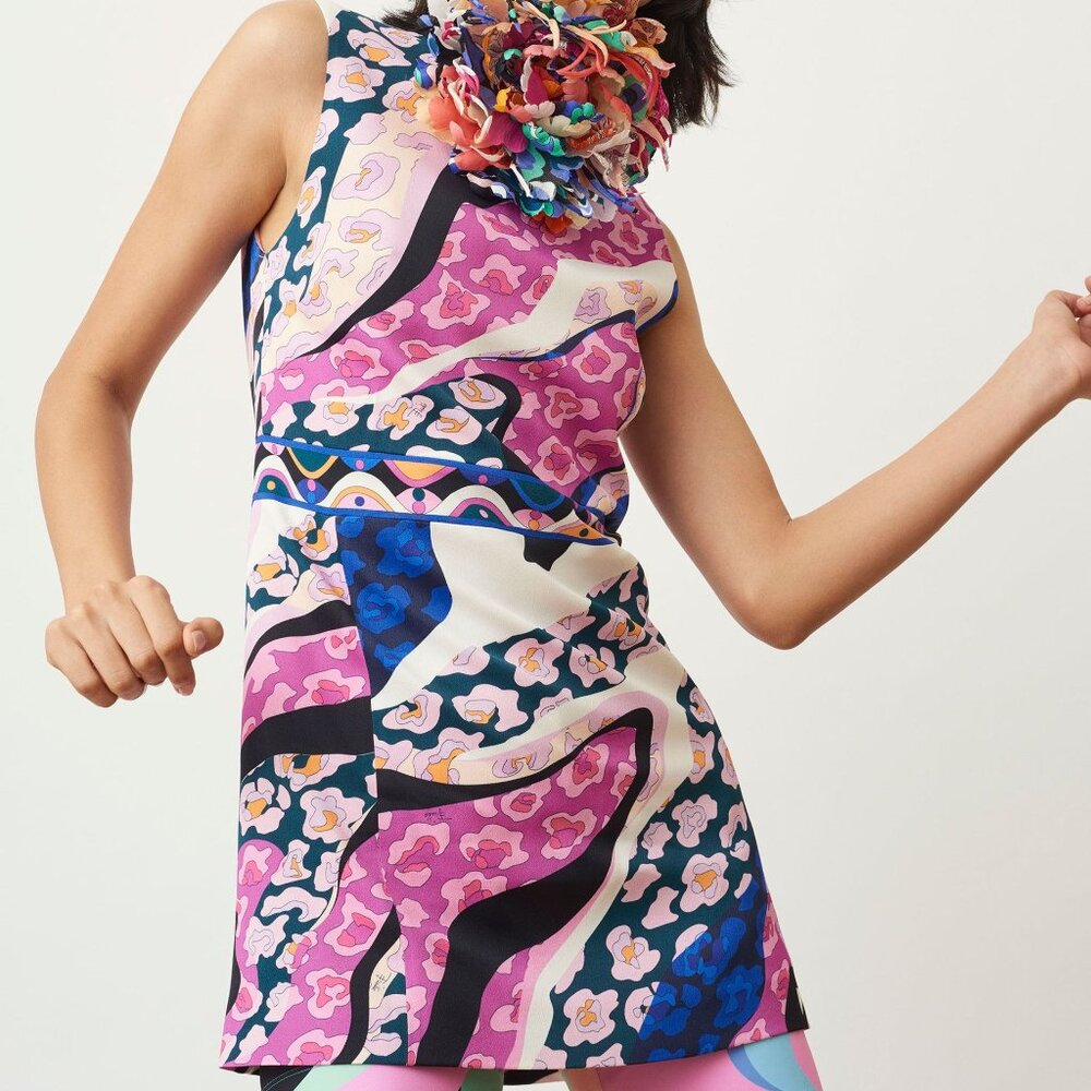 Emilio Pucci Sleeveless Shift Dress Size 4